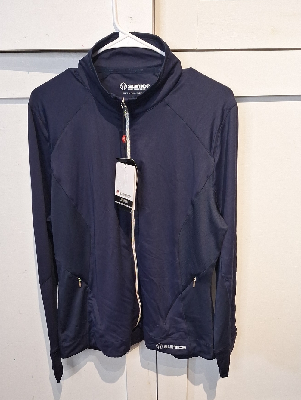 Sunice Women’s Navy Lightweight Full-Zip Jacket